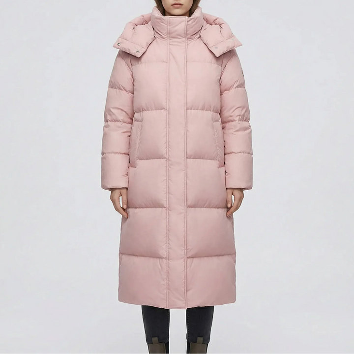 Chilluxe - Long Hooded Insulated Puffer Jacket