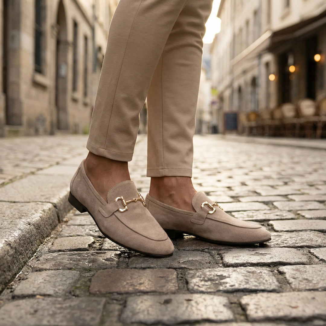Clarenvo - Horsebit Detail Slip-On Loafer