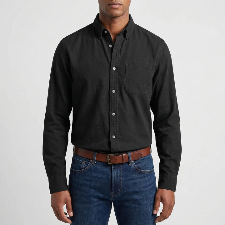 Clarvox - Regular Fit Solid Button-Up Shirt