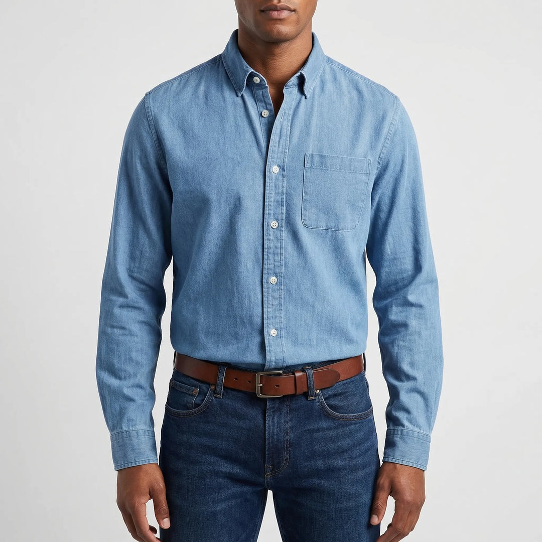 Clarvox - Regular Fit Solid Button-Up Shirt