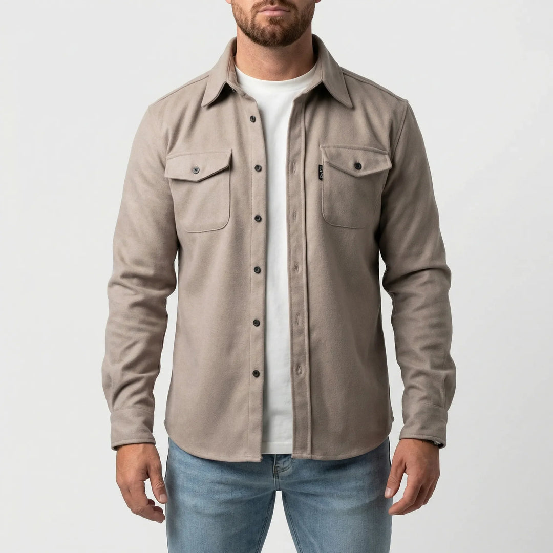 Classivo - Long Sleeve Button-Down Chest Pocket Shirt