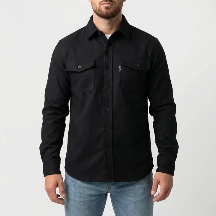 Classivo - Long Sleeve Button-Down Chest Pocket Shirt