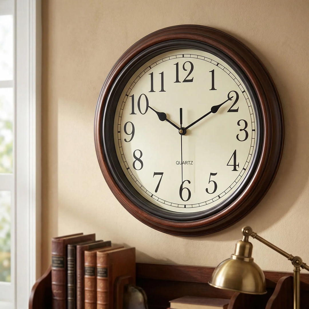 Clockvel - Classic Round Analog Wall Clock