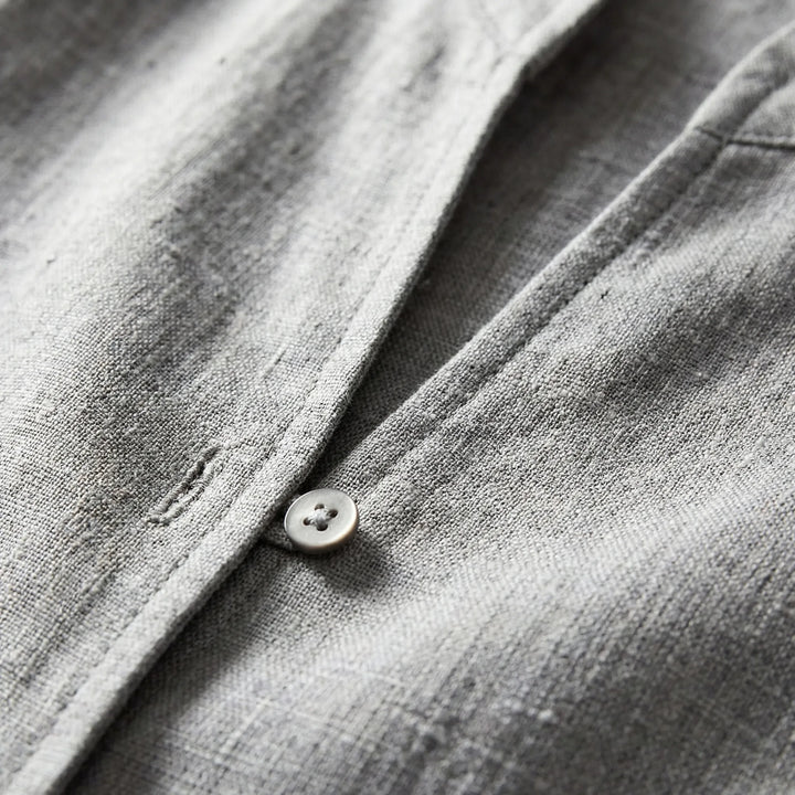 Collarva - Stand-Collar Button-Front Women's Blouse