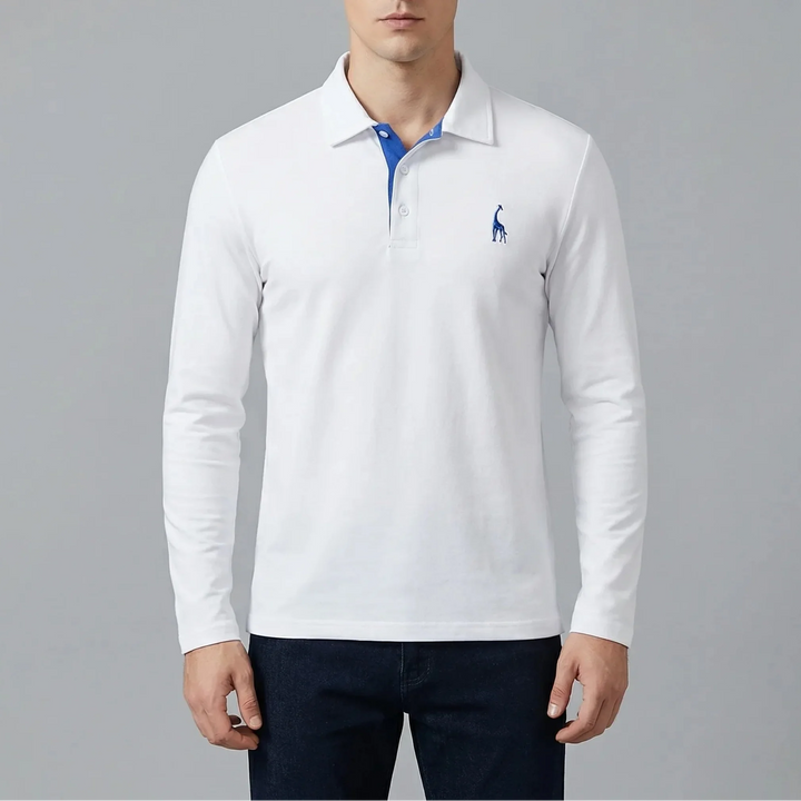 Collven - Long Sleeve Classic Collar Polo