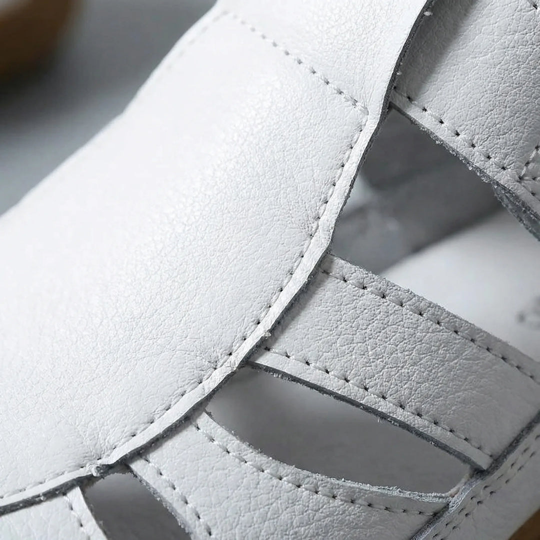 Comfavra - Closed-Toe Adjustable Strap Sandal
