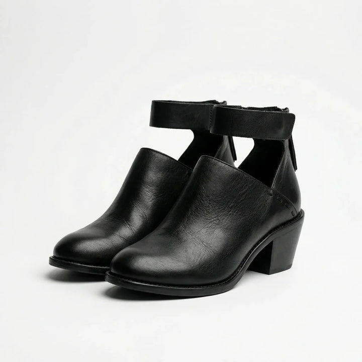 Comforvia - Ankle Strap Block Heel Shoe
