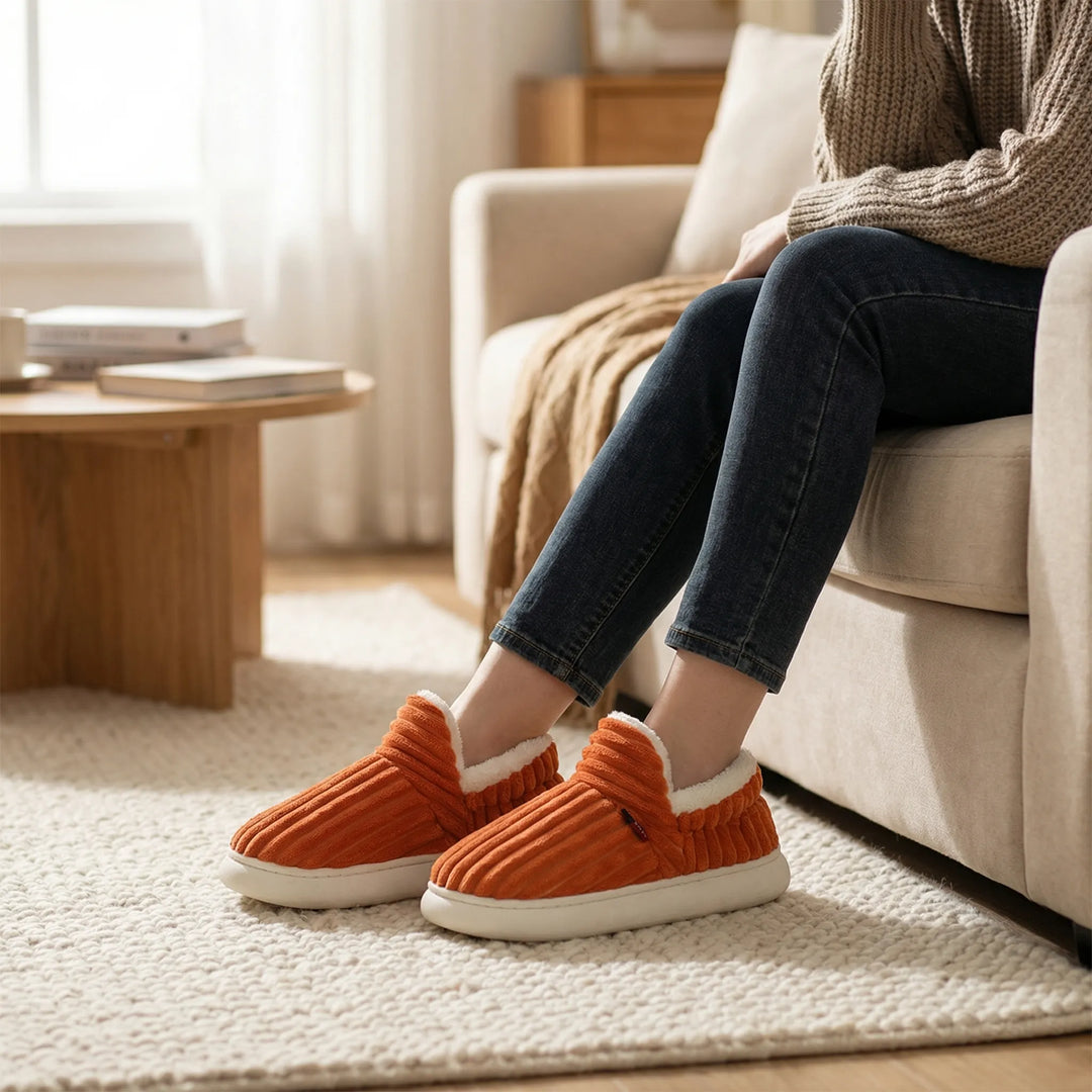 Cozirel - Ribbed Slip-On Indoor Slipper