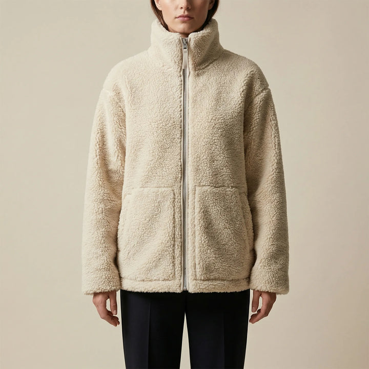 Cozwick - Oversized Stand-Up Collar Jacket