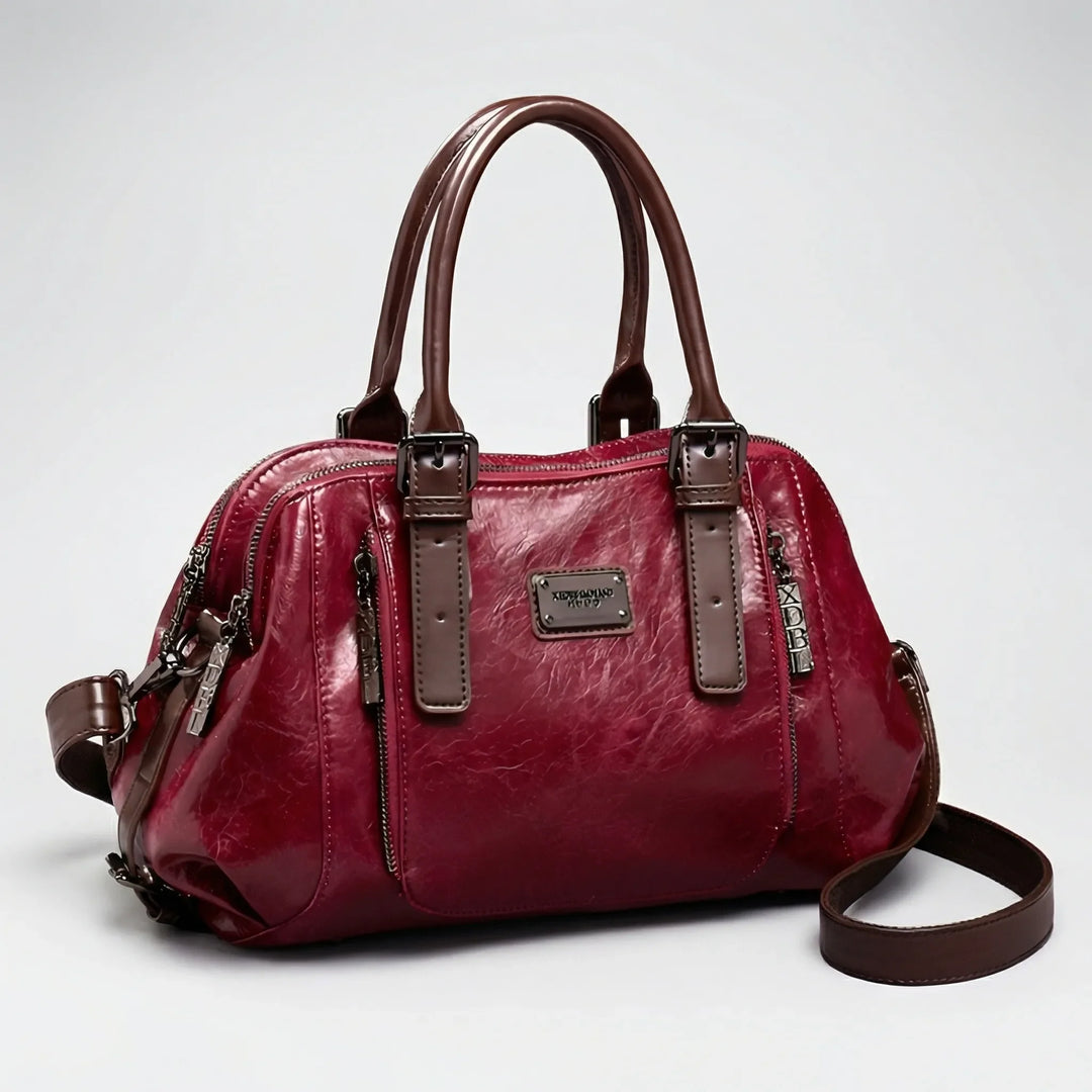 Crostova - Structured Boston-Style Top Handle Bag