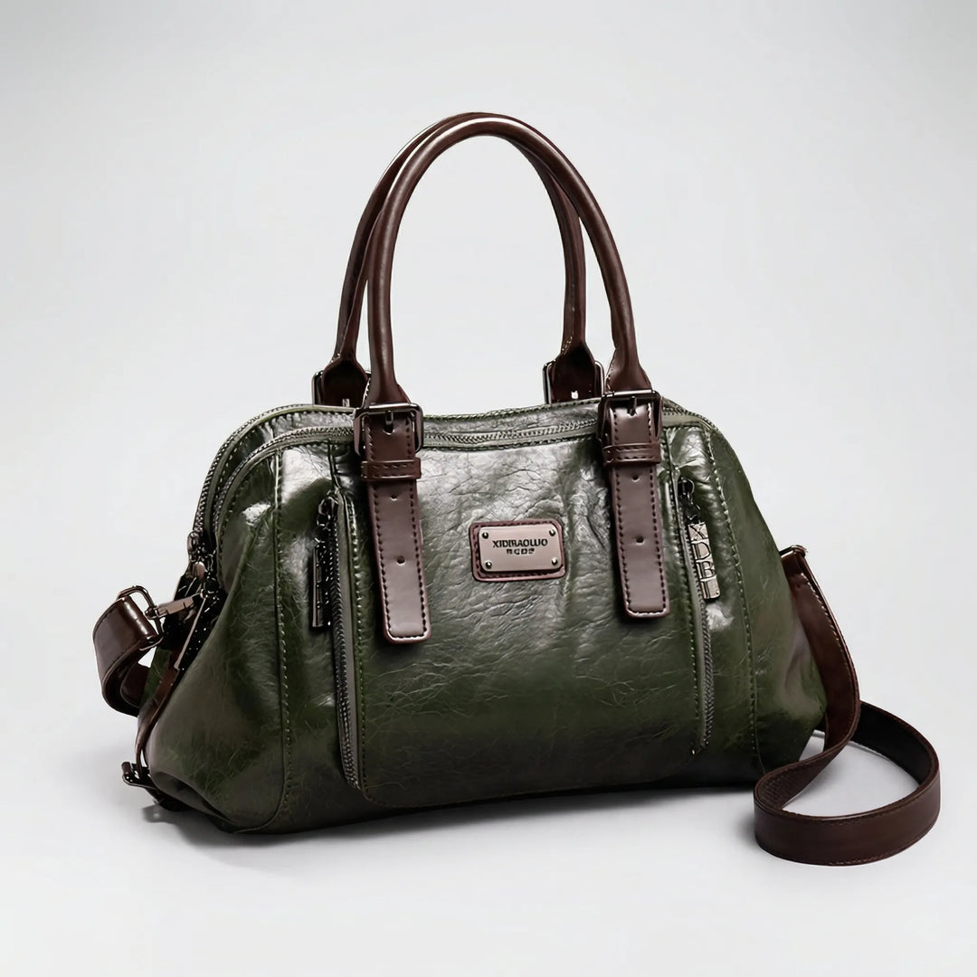 Crostova - Structured Boston-Style Top Handle Bag