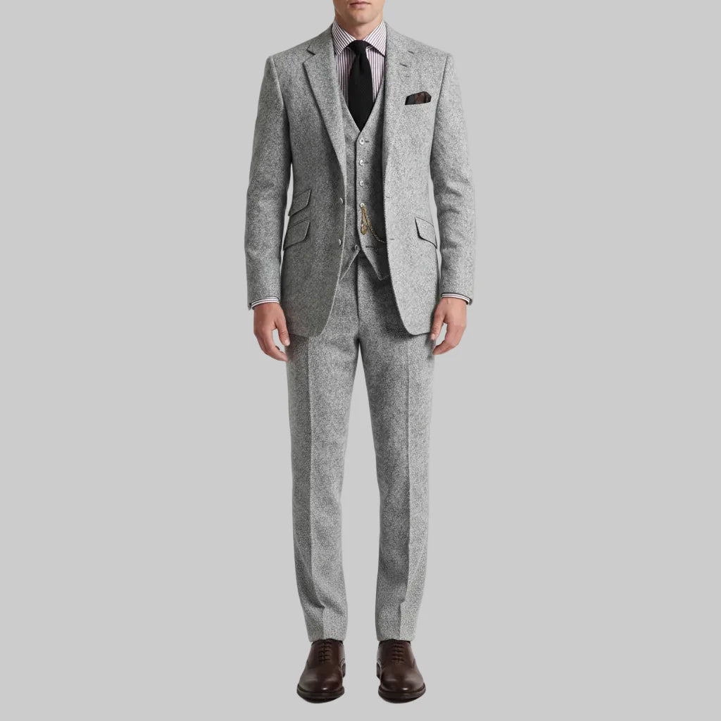 Dapsworth - Three-Piece Single-Breasted Formal Suit Set