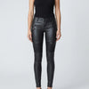 Slim Fit Vinyylinahka Moto Housut Naisille