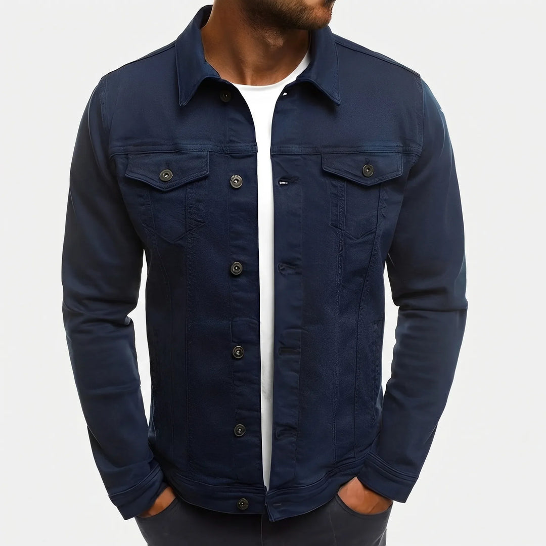 Denvorx - Classic Button-Up Denim Jacket For Men