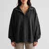 Ylisuuri Henley-sweateri sivuhalkiolla naisille
