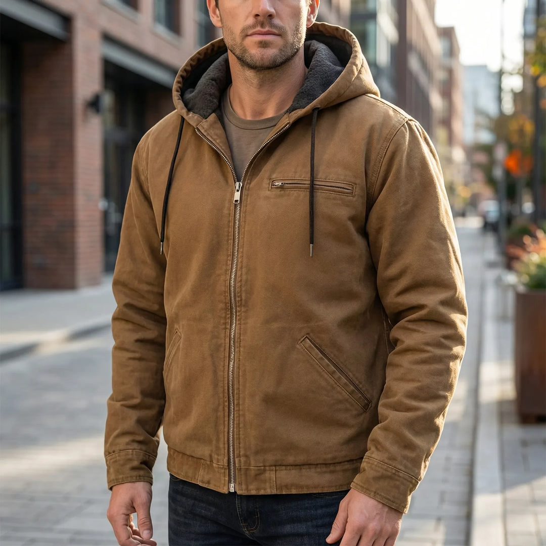 Durvex - Hooded Zip-Up Jacket With Fleece Lining