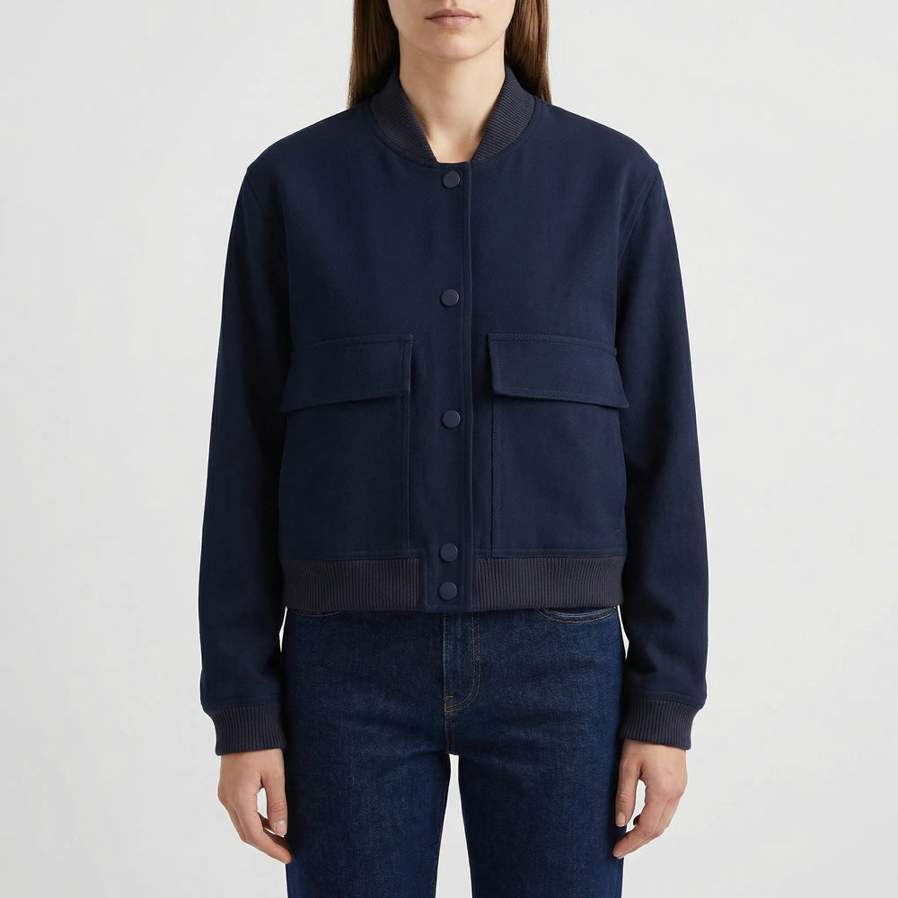 Faunelle - Cropped Women's Casual Bomber Jacket