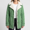 Fleece-vuorattu talvitakki naisille