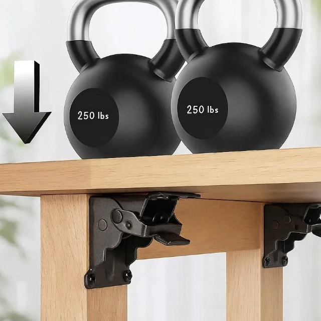 Taitettavat pöydänjalkatuet 90° automaattilukituksella – 2 kpl:n setti, kestävät jopa 225 kg