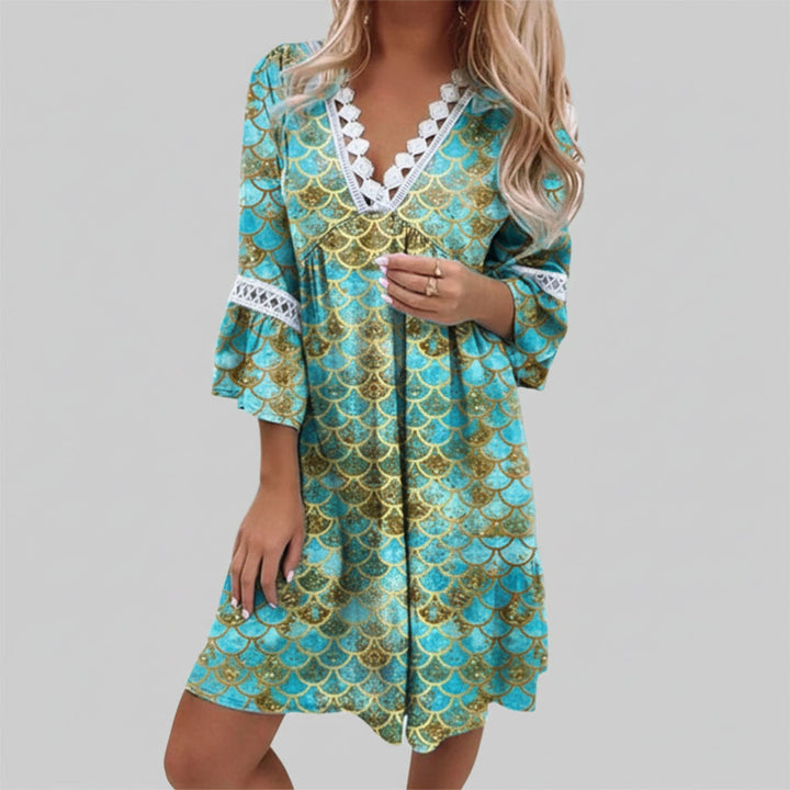Tyylikäs Printattu Loose Mekko