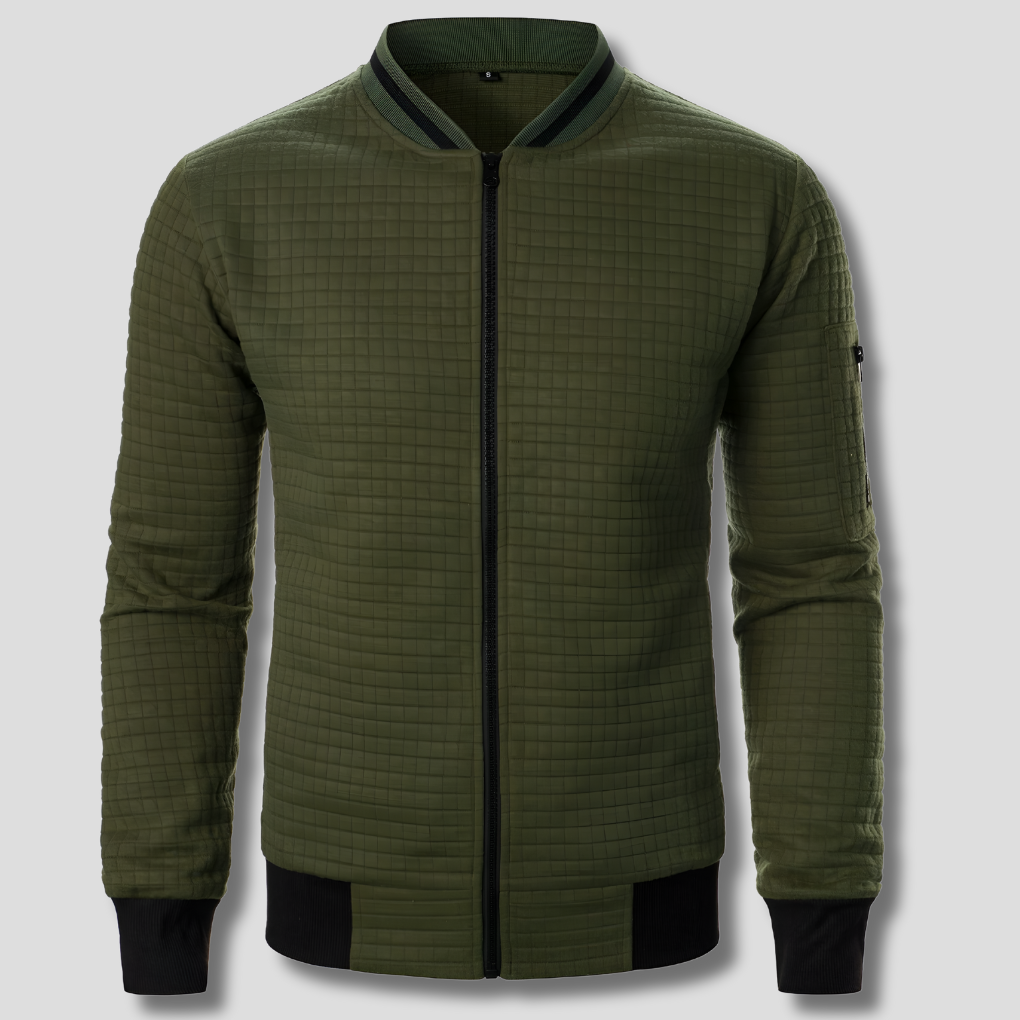 Mukava ja Lämmin Miesten Zip-Up Neule
