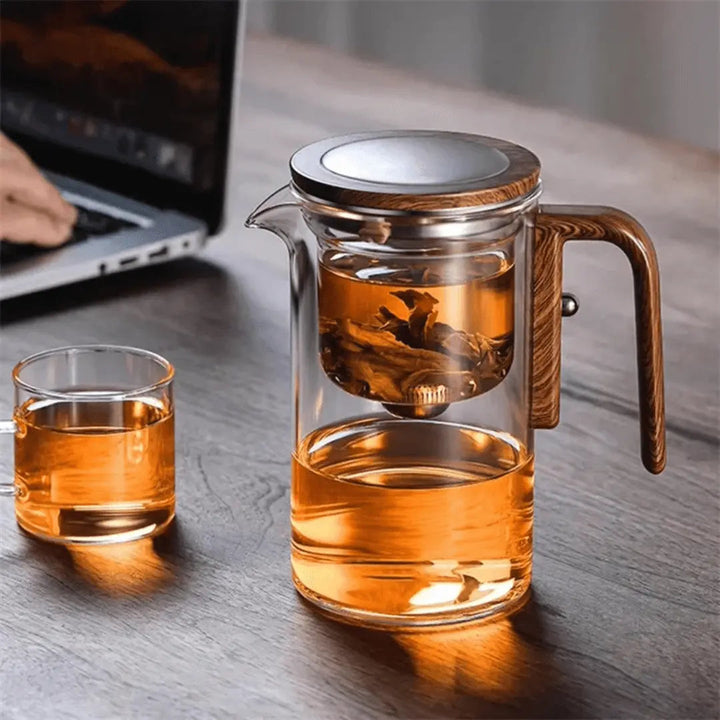 Tyylikäs läpinäkyvä teekannu – ClearBrew