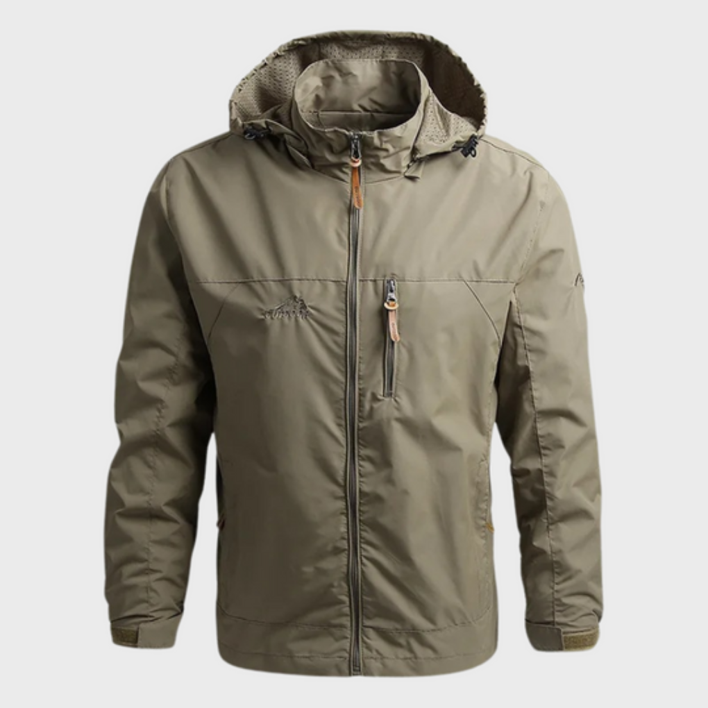 Sateenpitävä ulko-takki miehille