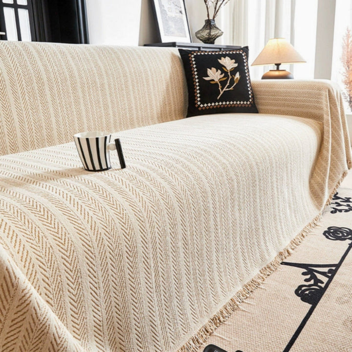 Herringbone Chenille Sohvapeite