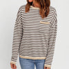 Loose Fit Raidallinen Neule Pullover