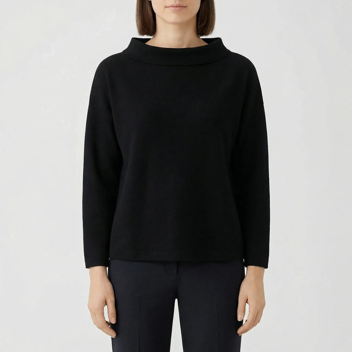Lapelux - Half Turtleneck Relaxed Fit Top