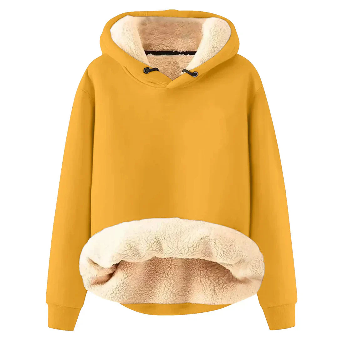 Mukava fleece-vuorattu takki naisille