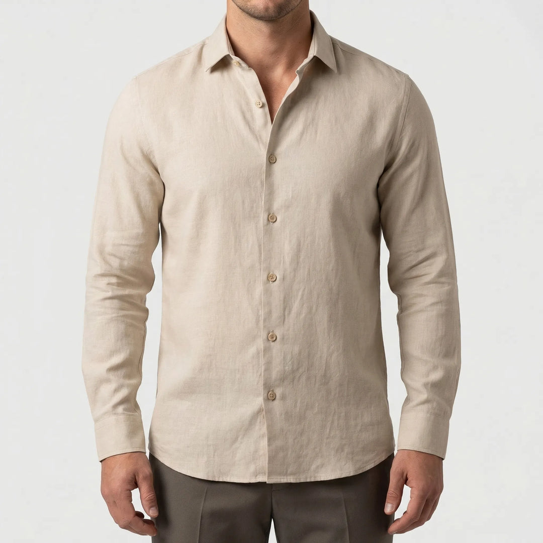 Linvero - Long Sleeve Tailored Button-Down Shirt