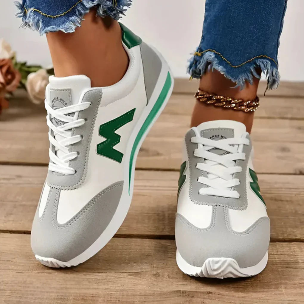 Lunvara - Lace-Up Retro Sneaker For Women