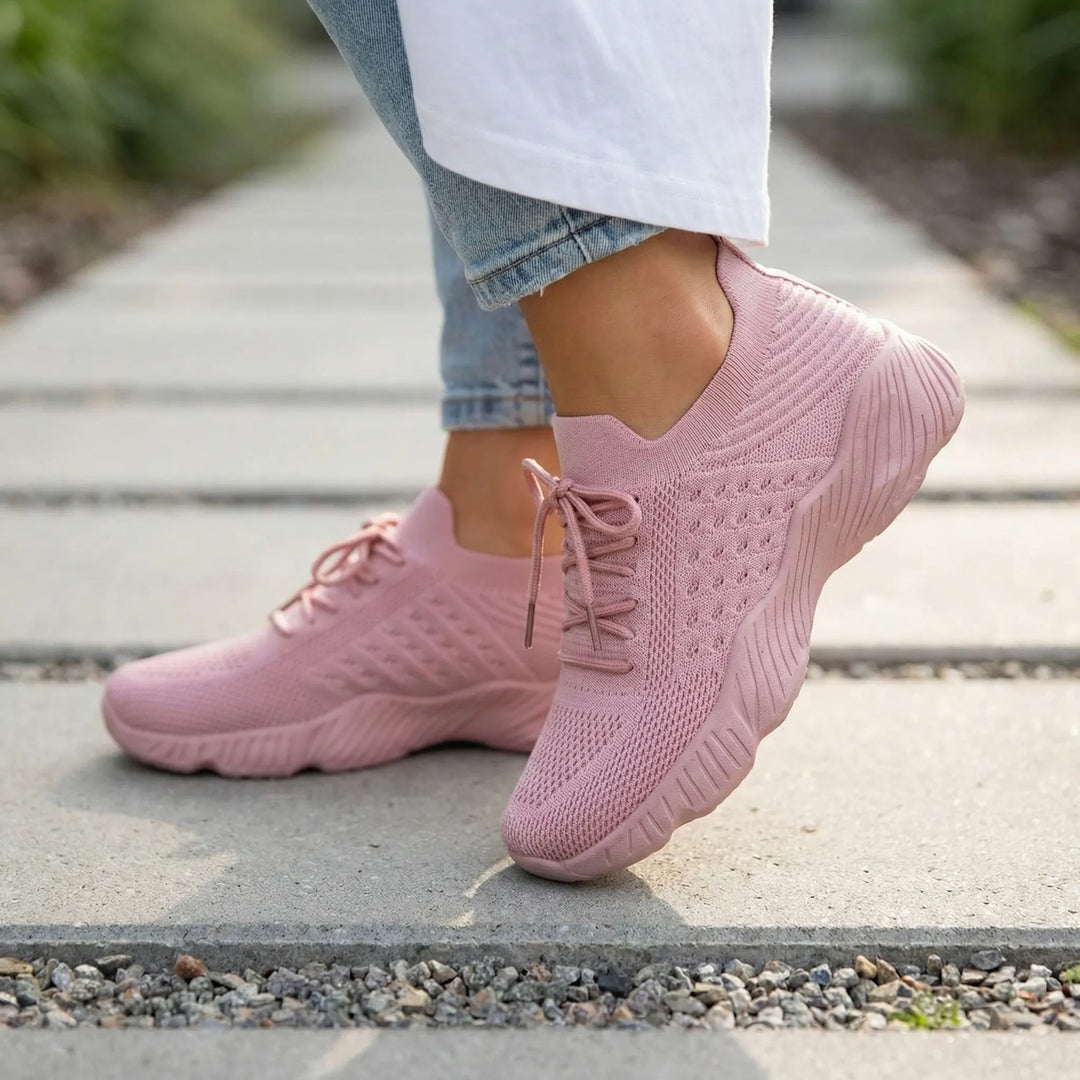 Lyvora - Breathable Lace-Up Knit Sneaker