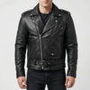 Asymmetrinen Vetoketju Biker Takki