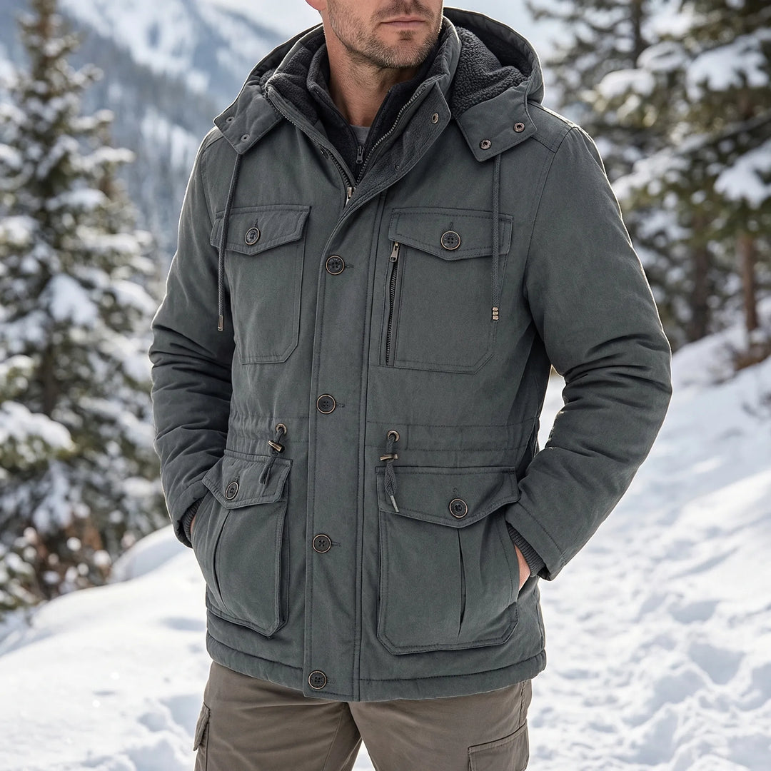 Norvik - Hooded Full-Zip Men's Winter Jacket