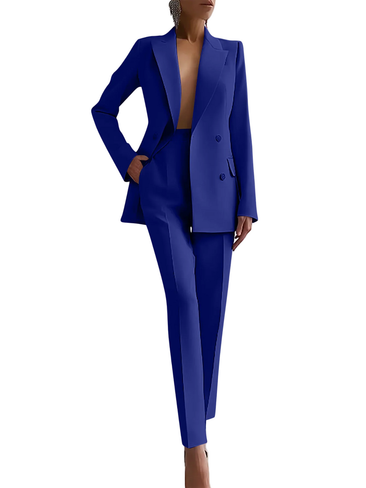 Elegantti Kaksiosainen Blazer Setti Naisille