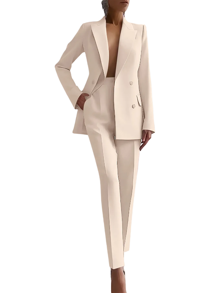 Elegantti Kaksiosainen Blazer Setti Naisille