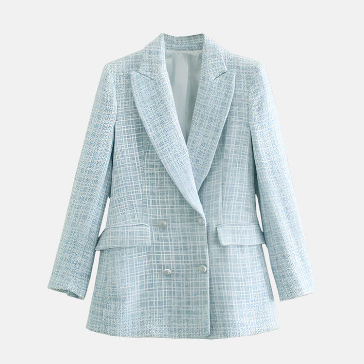 Elegantti Tweed Blazer Naisille