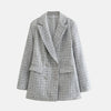 Elegantti Tweed Blazer Naisille