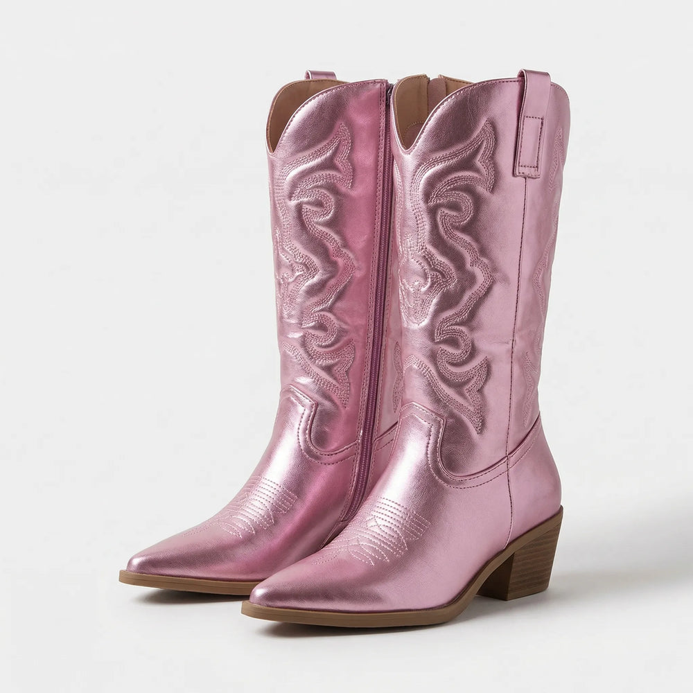 Ranchella - Pointed Toe Western Knee Boot