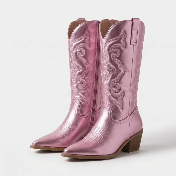 Ranchella - Pointed Toe Western Knee Boot