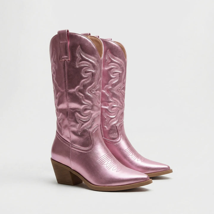 Ranchella - Pointed Toe Western Knee Boot