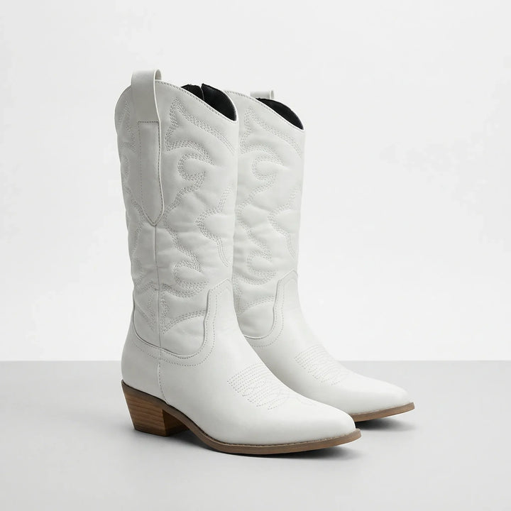 Ranchella - Pointed Toe Western Knee Boot