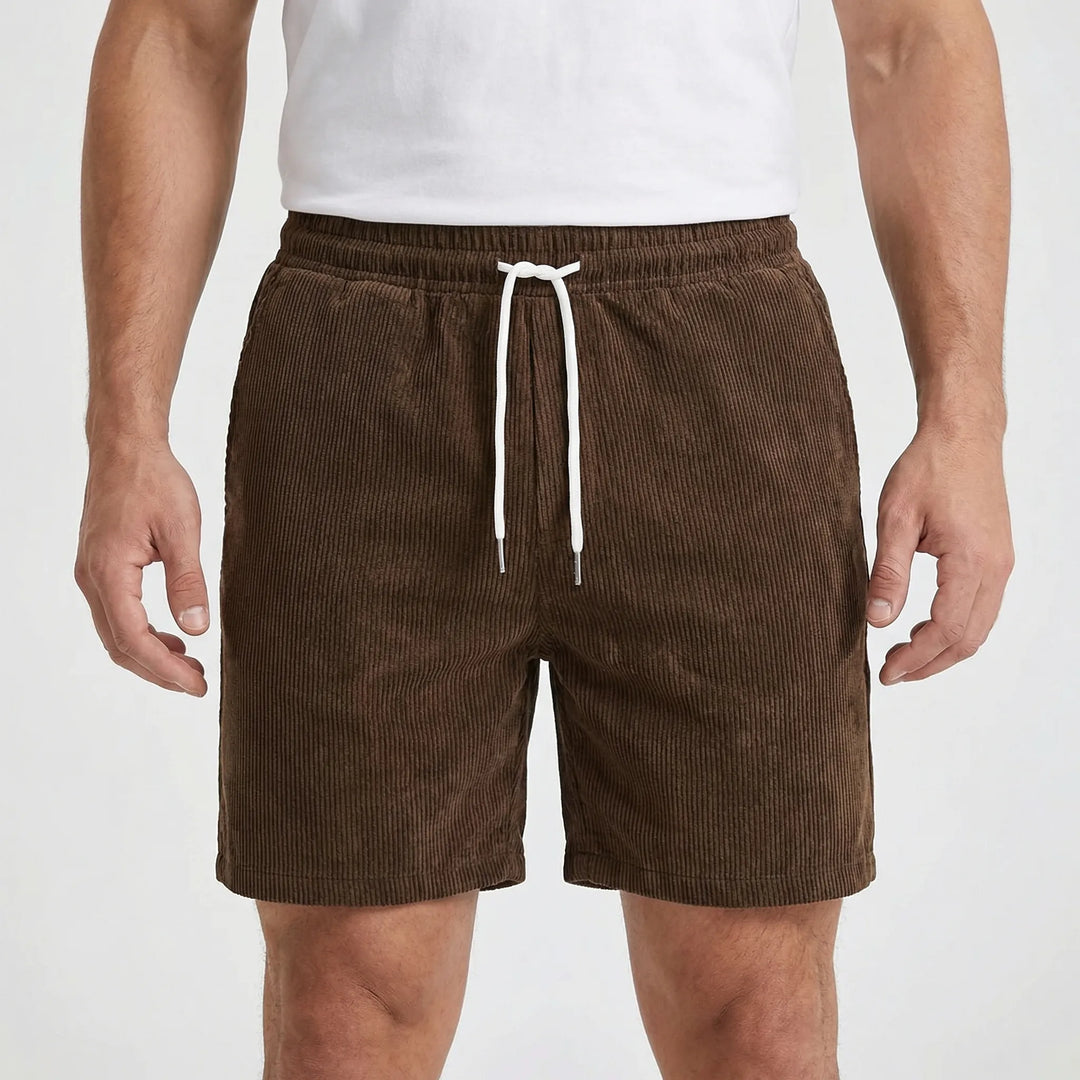 Ribvelo - Ribbed Texture Casual Men's Shorts