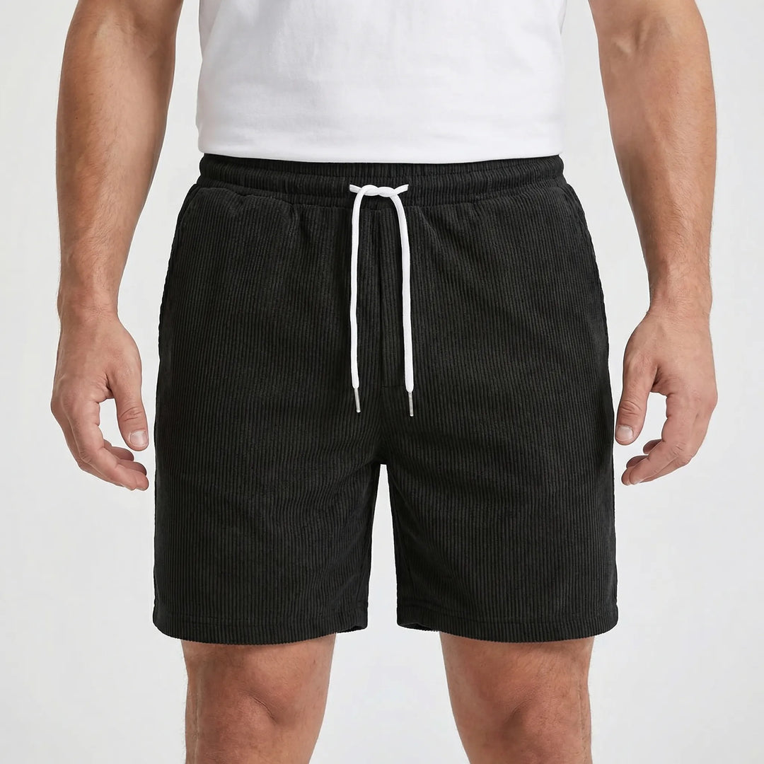 Ribvelo - Ribbed Texture Casual Men's Shorts