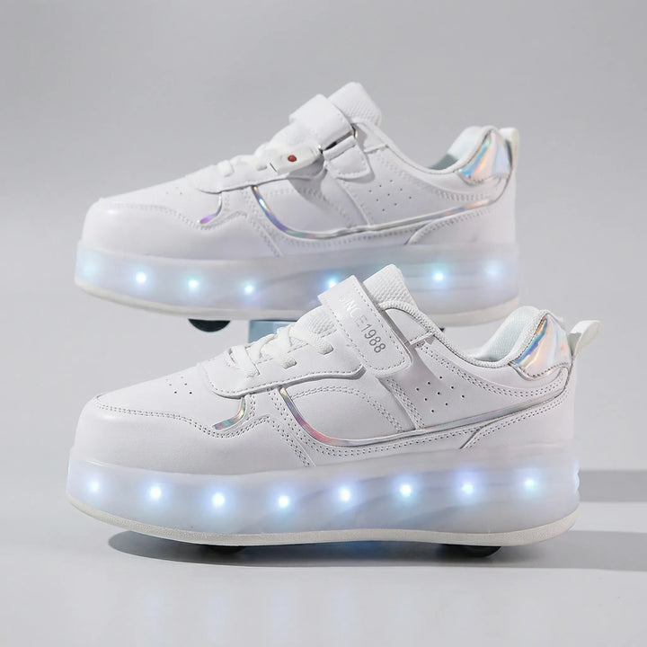 Rolluxe - Kids Light-Up Roller Sneaker Shoe