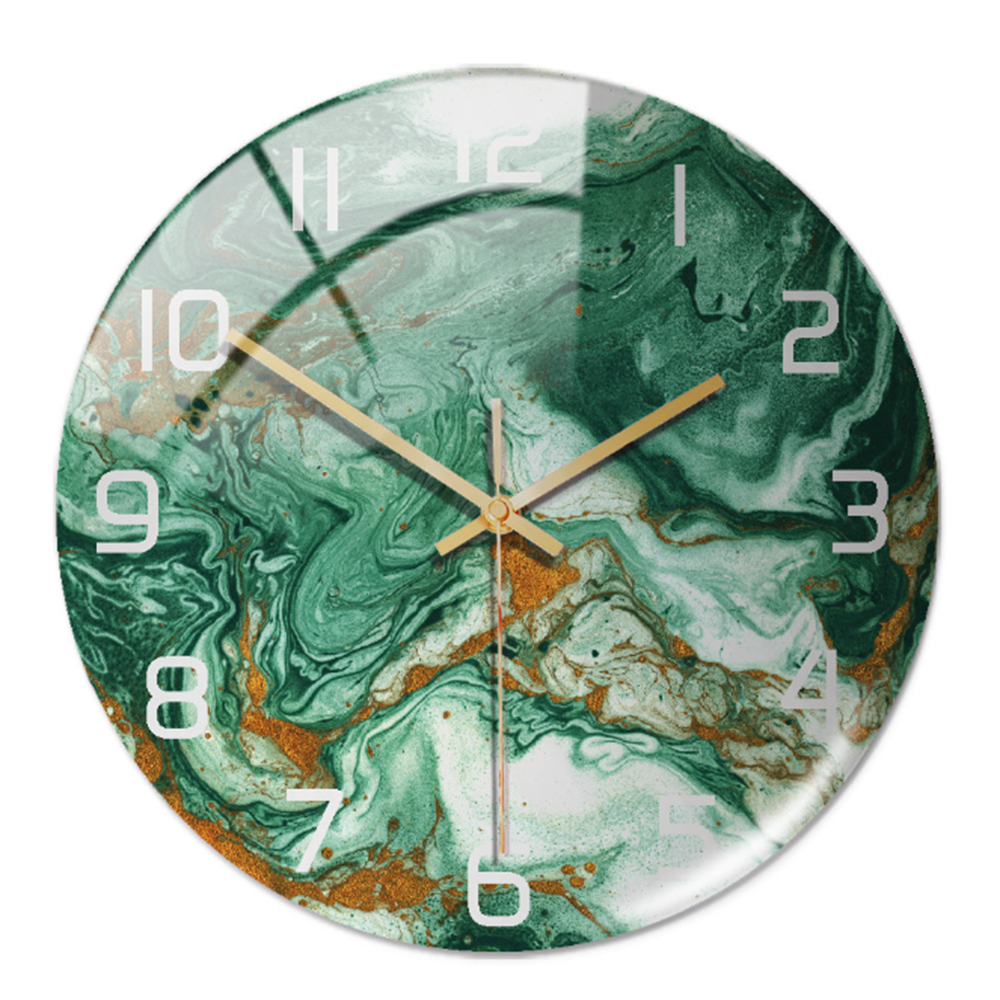 Tyylikäs marmorivaikutelmainen seinäkello – MarbleTime