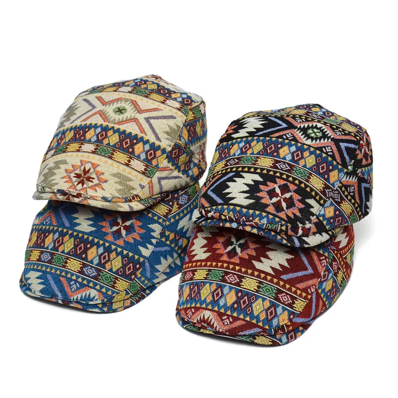 Bari™ | Moderni rento flat cap -lippalakki
