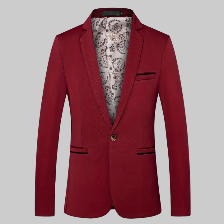 Elegantti Miesten Blazer Hienostunut Ommeltu